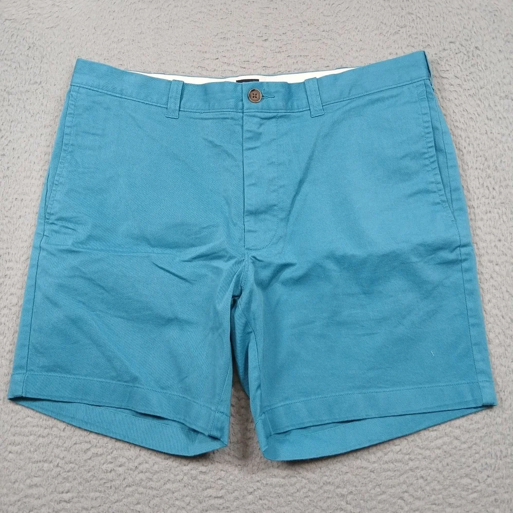 J.Crew Chino Shorts‎ Mens 35 Teal Blue 7